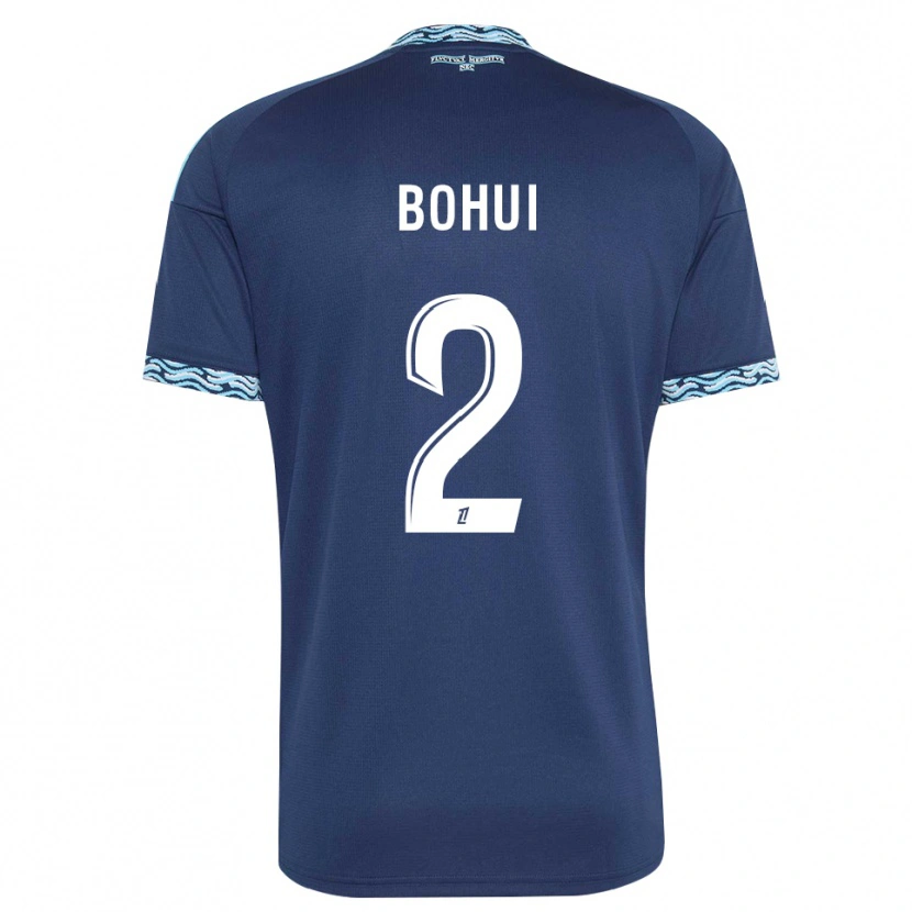Danxen Kobiety Isaiah Bohui #2 Stalowoniebieski Biały Domowa Koszulka 2026/27 Koszulki Klubowe