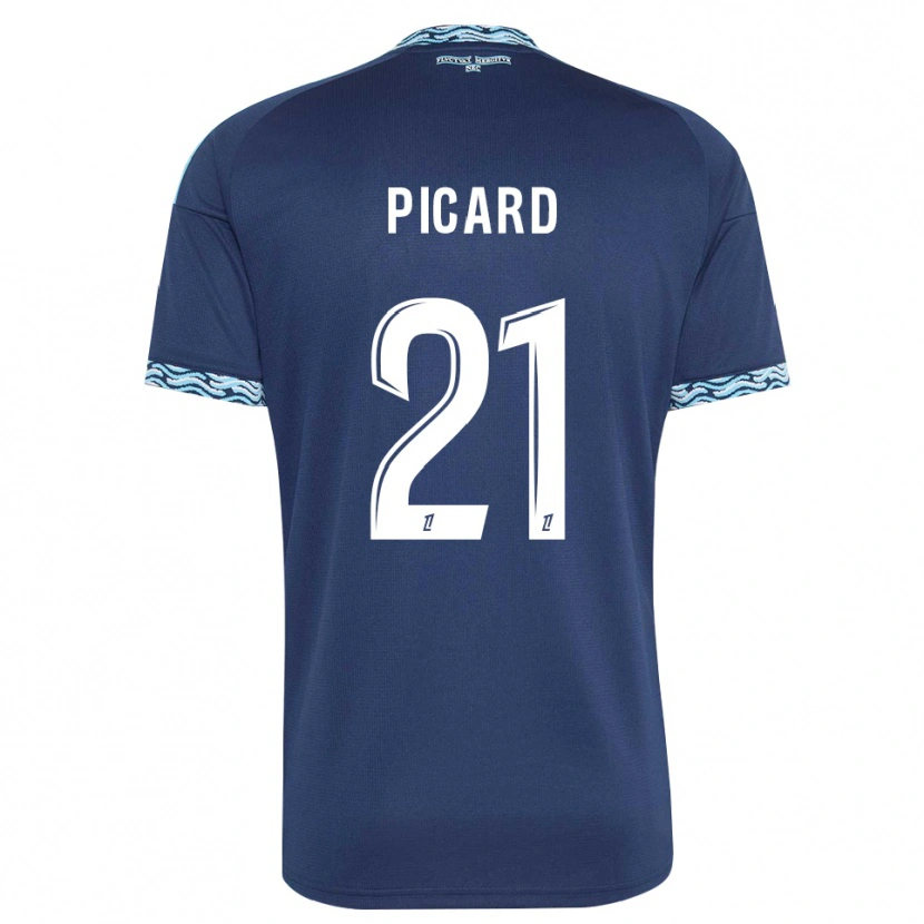 Danxen Kobiety Océane Picard #21 Stalowoniebieski Biały Domowa Koszulka 2026/27 Koszulki Klubowe