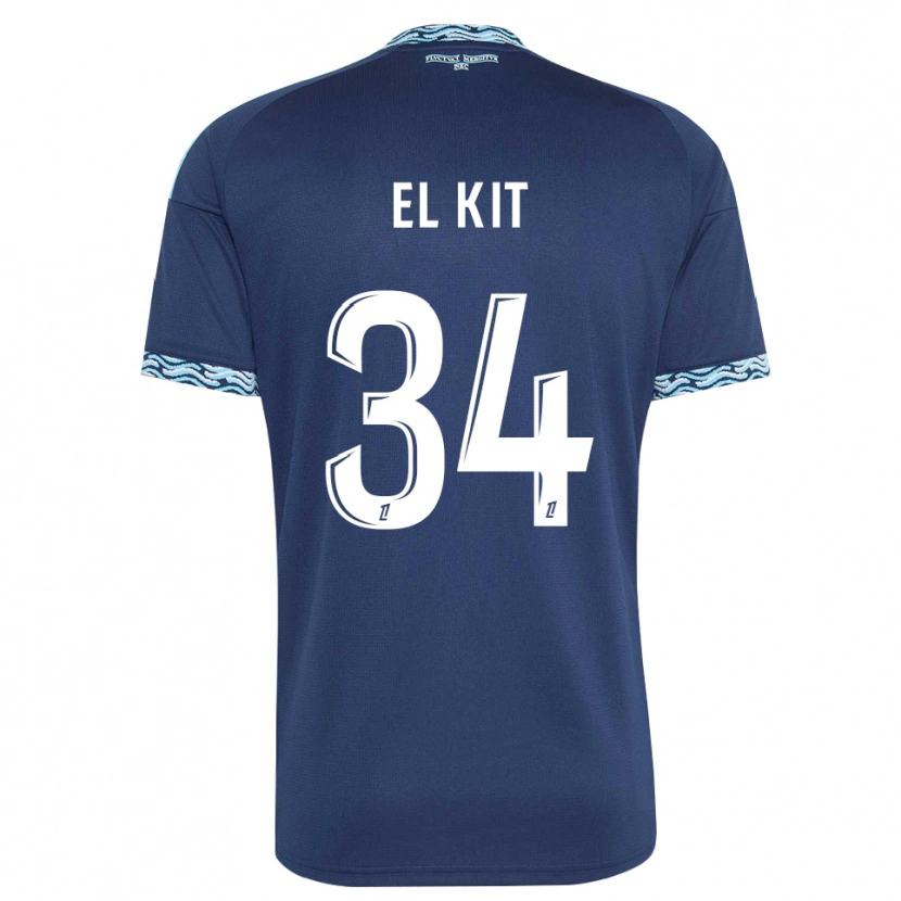 Danxen Kobiety Kamil El Kit #34 Stalowoniebieski Biały Domowa Koszulka 2026/27 Koszulki Klubowe