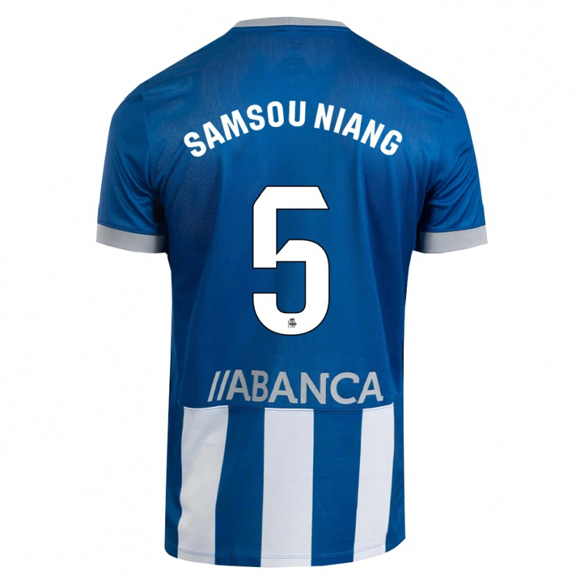 Danxen Kobiety Papa Samsou Niang #5 Niebieski Szary Biały Domowa Koszulka 2026/27 Koszulki Klubowe