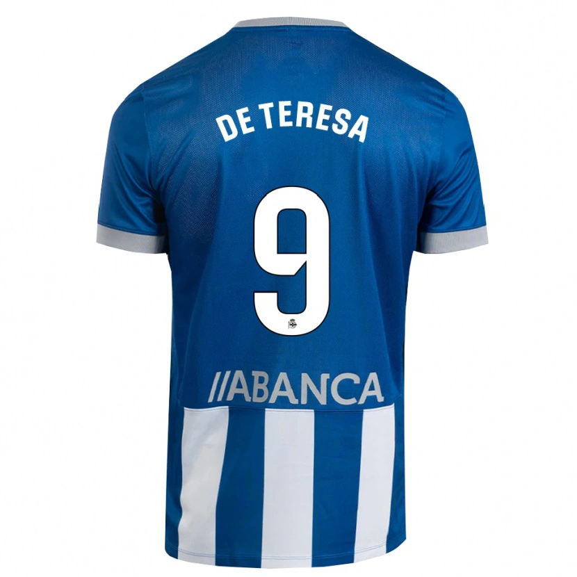 Danxen Kobiety Ana Lucía De Teresa #9 Niebieski Szary Biały Domowa Koszulka 2026/27 Koszulki Klubowe