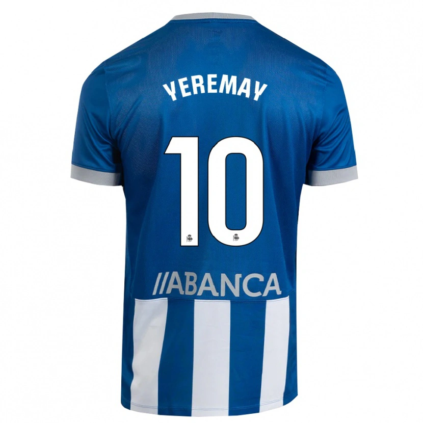 Danxen Kobiety Yeremay Hernández #10 Niebieski Szary Biały Domowa Koszulka 2026/27 Koszulki Klubowe