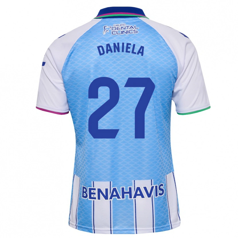 Danxen Kobiety Daniela Sáenz Parra #27 Głęboki Błękitny Biały Domowa Koszulka 2026/27 Koszulki Klubowe