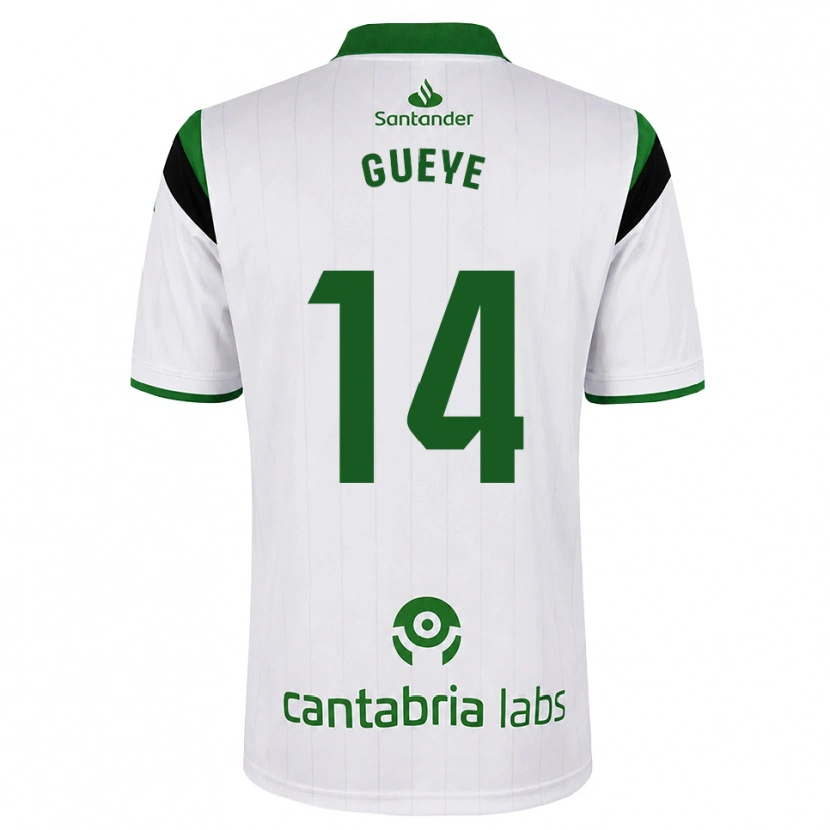 Danxen Kobiety Maguette Gueye #14 Biały Zielony Czarny Domowa Koszulka 2026/27 Koszulki Klubowe