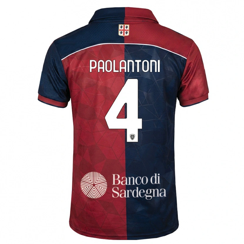 Danxen Kobiety Mattia Paolantoni #4 Bordowy Królewski Niebieski Domowa Koszulka 2026/27 Koszulki Klubowe