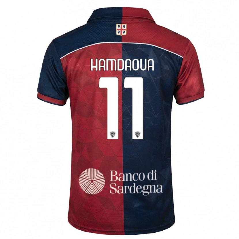 Danxen Kobiety Noham Hamdaoua #11 Bordowy Królewski Niebieski Domowa Koszulka 2026/27 Koszulki Klubowe