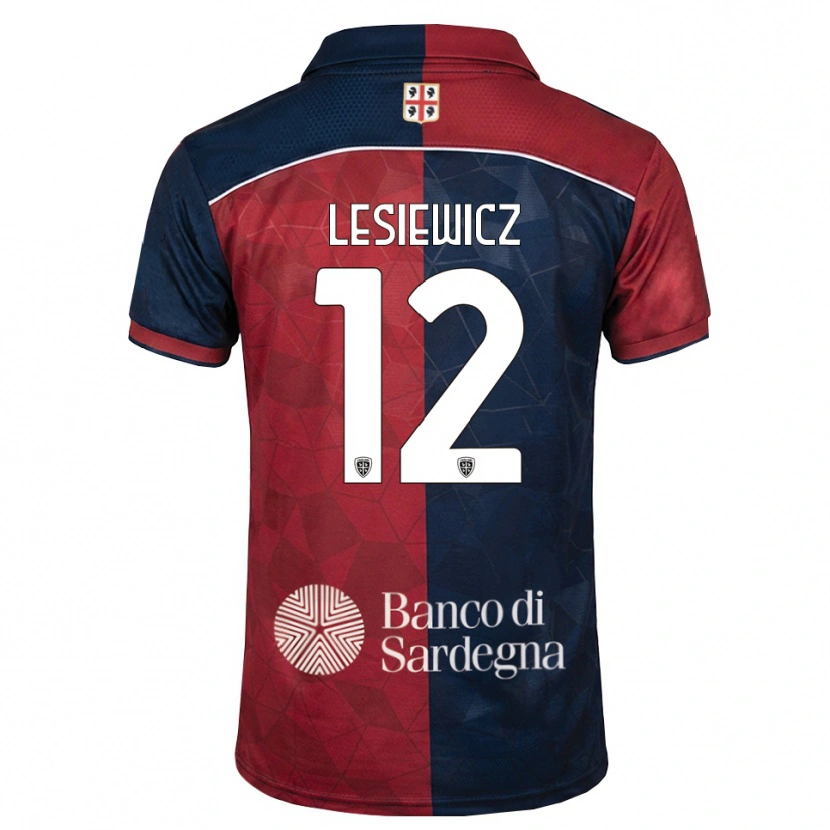 Danxen Kobiety Mateusz Lesiewicz #12 Bordowy Królewski Niebieski Domowa Koszulka 2026/27 Koszulki Klubowe