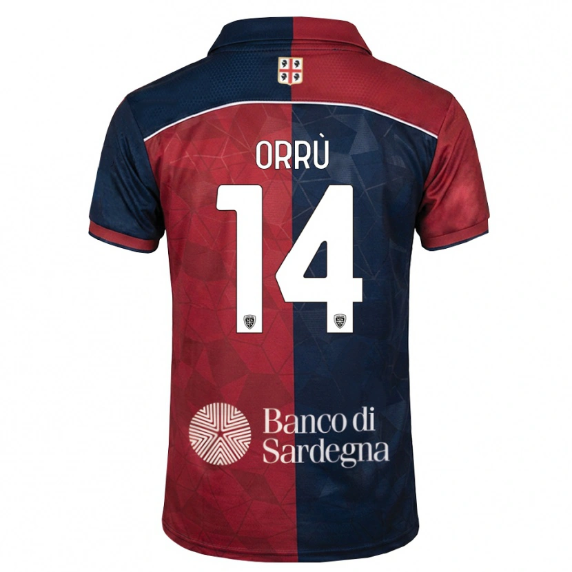 Danxen Kobiety Gabriele Orrù #14 Bordowy Królewski Niebieski Domowa Koszulka 2026/27 Koszulki Klubowe