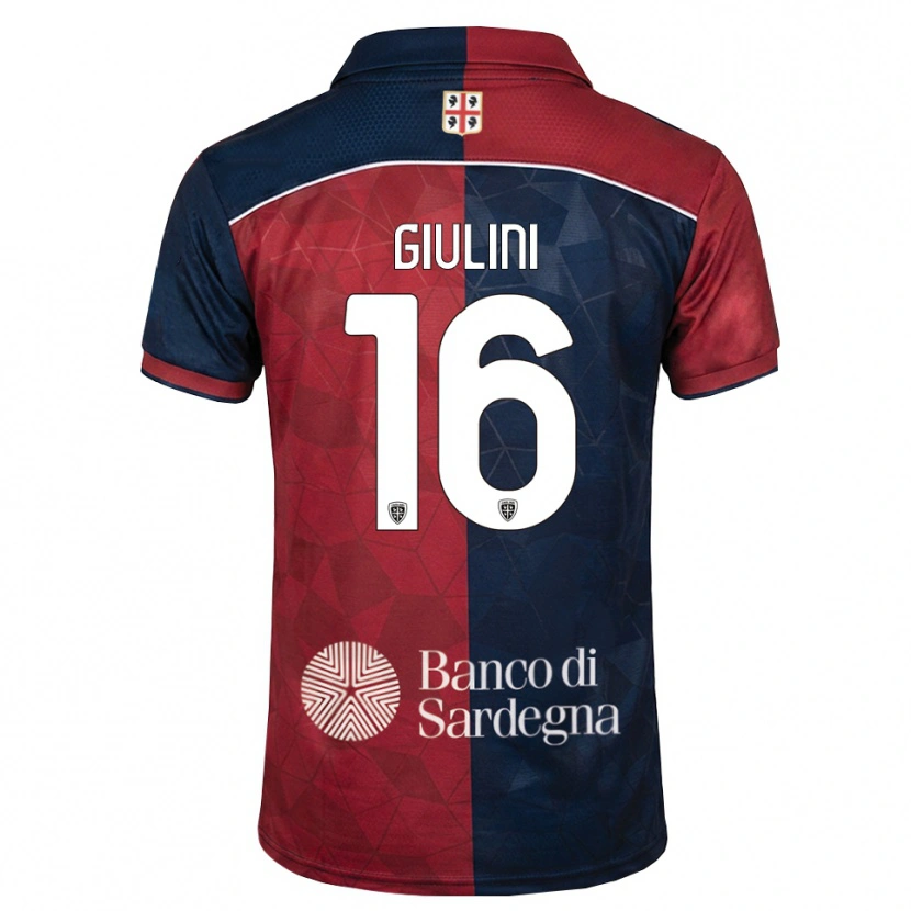 Danxen Kobiety Carlo Giulini #16 Bordowy Królewski Niebieski Domowa Koszulka 2026/27 Koszulki Klubowe