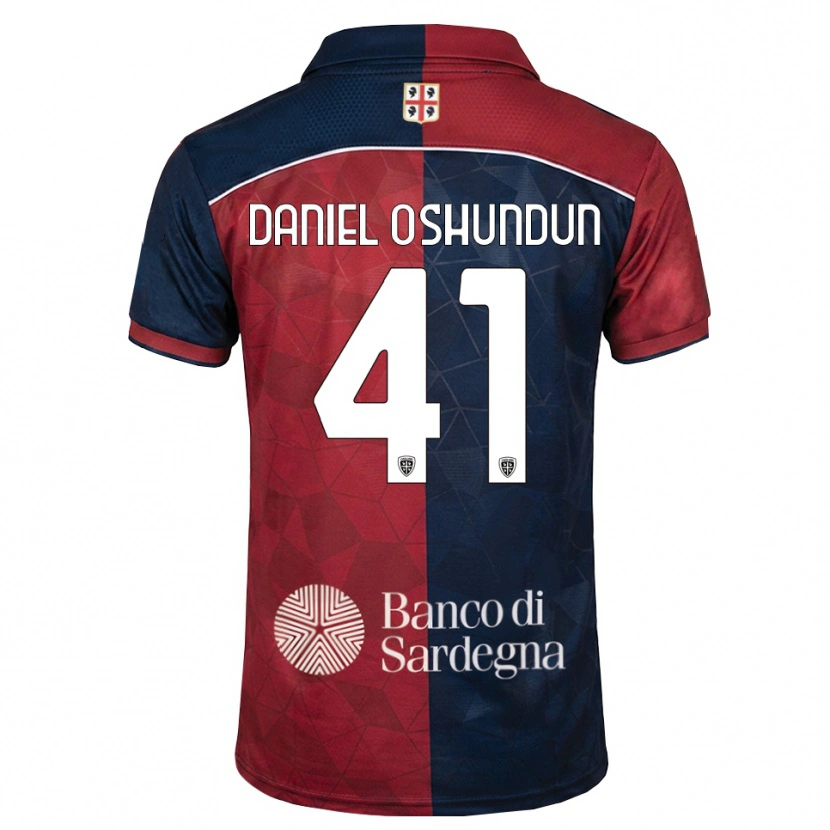 Danxen Kobiety Olasunkanmi Daniel Oshundun #41 Bordowy Królewski Niebieski Domowa Koszulka 2026/27 Koszulki Klubowe