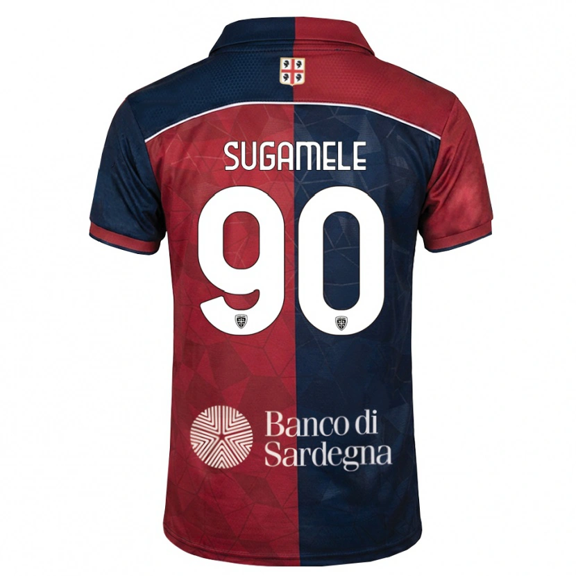 Danxen Kobiety Alessandro Sugamele #90 Bordowy Królewski Niebieski Domowa Koszulka 2026/27 Koszulki Klubowe
