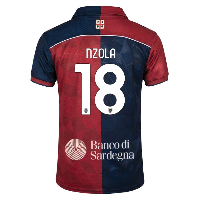 Danxen Kobiety M'bala Nzola #18 Bordowy Królewski Niebieski Domowa Koszulka 2026/27 Koszulki Klubowe