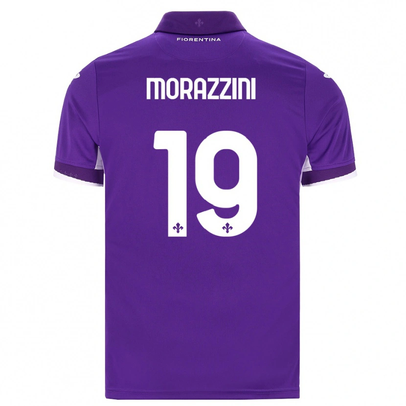 Danxen Kobiety Luigi Morazzini #19 Fioletowy Biały Różowy Domowa Koszulka 2026/27 Koszulki Klubowe