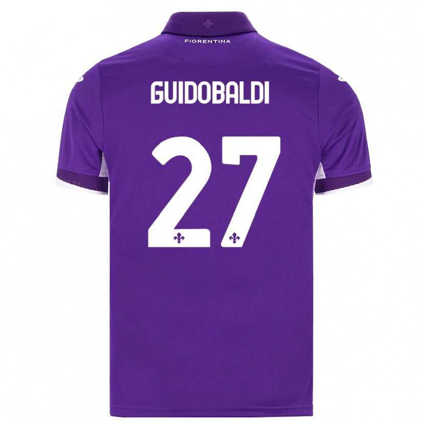 Danxen Kobiety Filippo Guidobaldi #27 Fioletowy Biały Różowy Domowa Koszulka 2026/27 Koszulki Klubowe