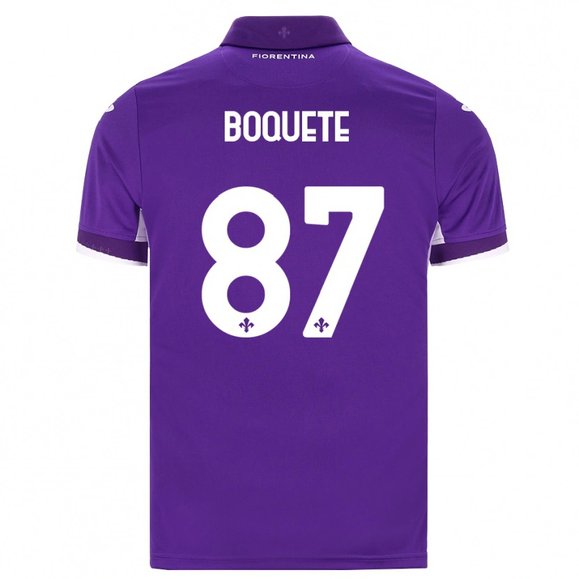 Danxen Kobiety Veronica Boquete #87 Fioletowy Biały Różowy Domowa Koszulka 2026/27 Koszulki Klubowe