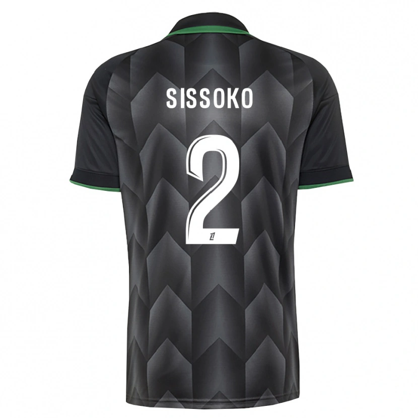 Danxen Kobiety Mustapha Sissoko #2 Biały Czarny Zielony Wyjazdowa Koszulka 2026/27 Koszulki Klubowe
