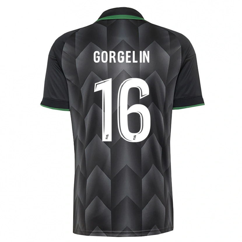 Danxen Kobiety Mathieu Gorgelin #16 Biały Czarny Zielony Wyjazdowa Koszulka 2026/27 Koszulki Klubowe