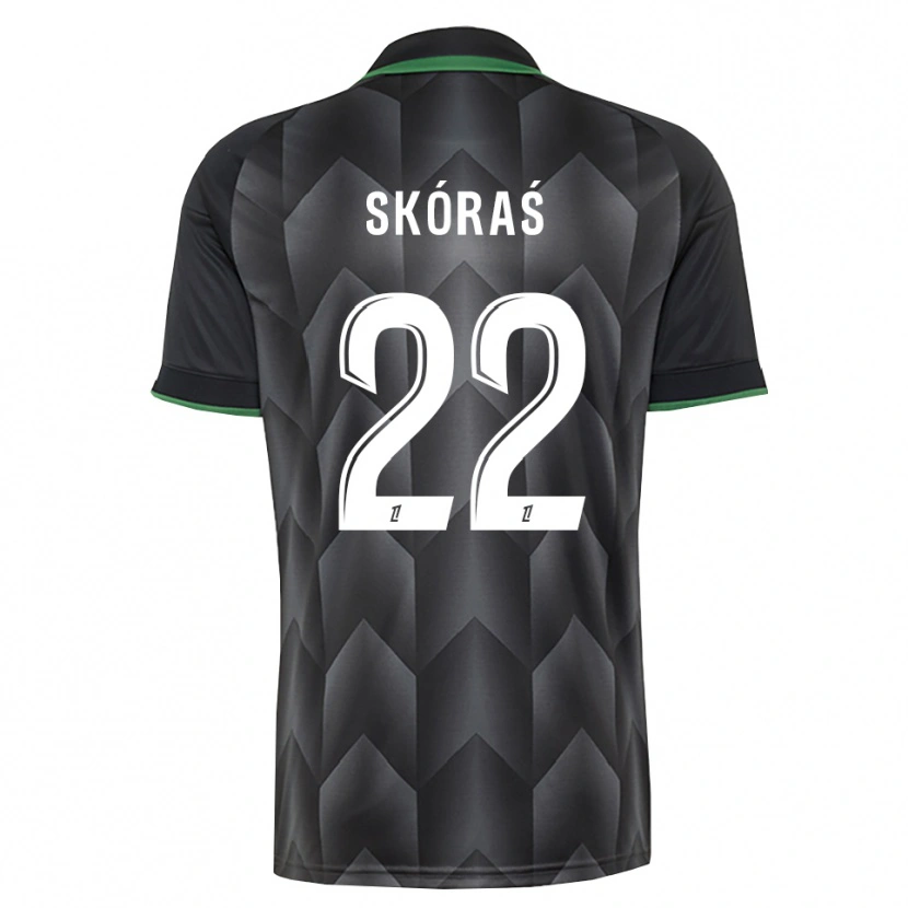 Danxen Kobiety Michal Skoras #22 Biały Czarny Zielony Wyjazdowa Koszulka 2026/27 Koszulki Klubowe