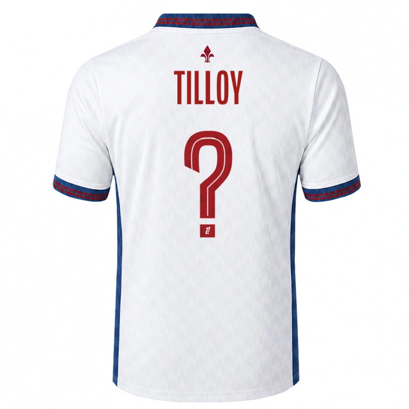 Danxen Kobiety Paul Tilloy #0 Czerwony Biały Niebieski Wyjazdowa Koszulka 2026/27 Koszulki Klubowe