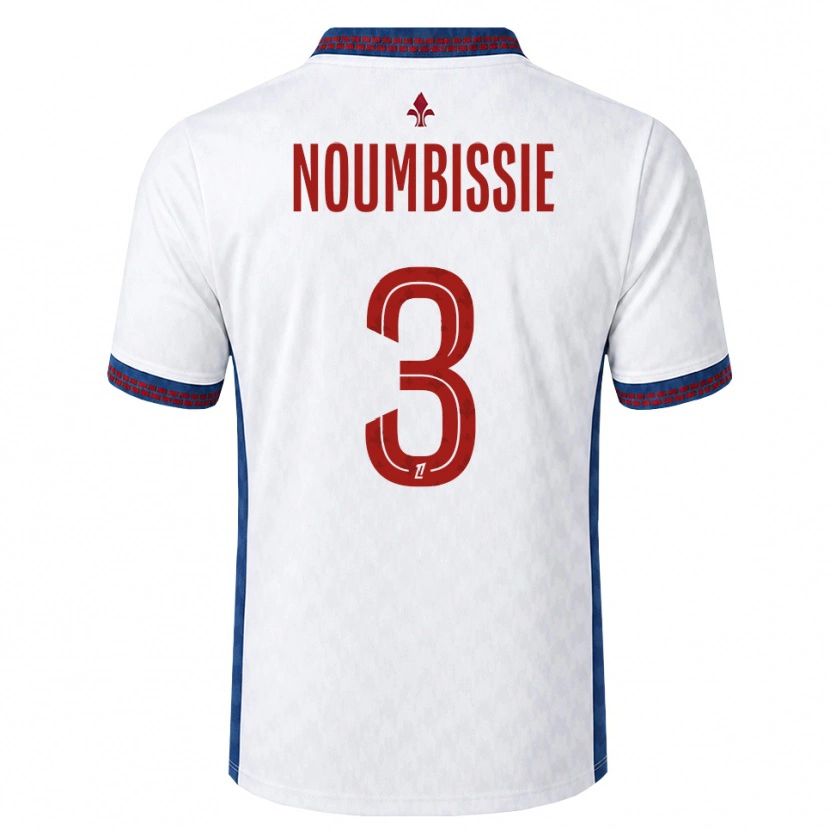 Danxen Kobiety Stéphane Noumbissie #3 Czerwony Biały Niebieski Wyjazdowa Koszulka 2026/27 Koszulki Klubowe