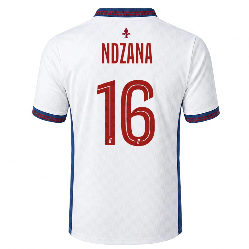 Danxen Kobiety Yann Ndzana #16 Czerwony Biały Niebieski Wyjazdowa Koszulka 2026/27 Koszulki Klubowe