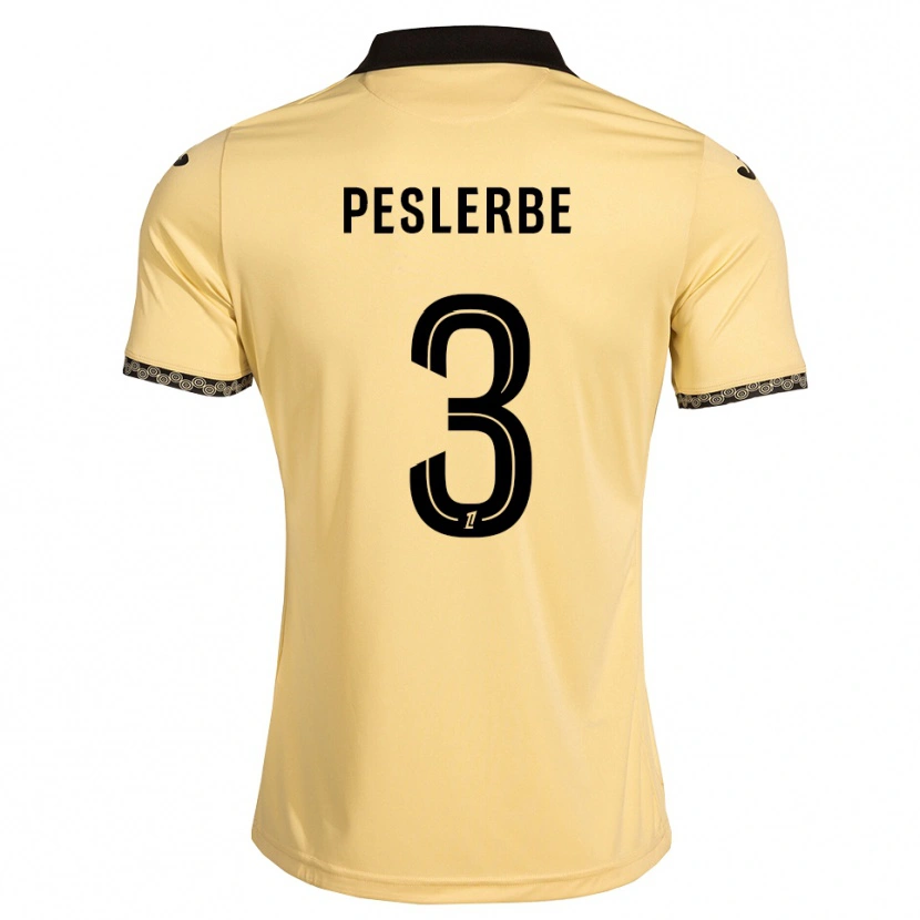 Danxen Kobiety Thomas Peslerbe #3 Navajowhite Czarny Wyjazdowa Koszulka 2026/27 Koszulki Klubowe