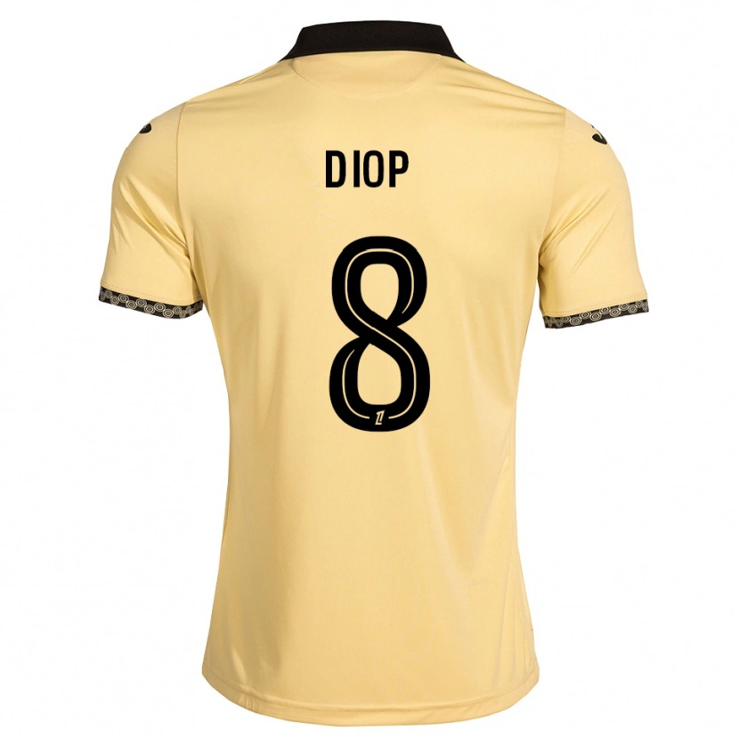 Danxen Kobiety Samba Diop #8 Navajowhite Czarny Wyjazdowa Koszulka 2026/27 Koszulki Klubowe