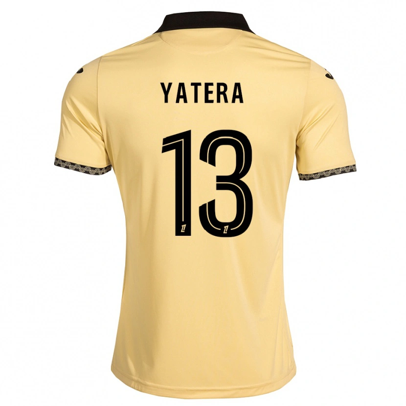 Danxen Kobiety Demba Yatera #13 Navajowhite Czarny Wyjazdowa Koszulka 2026/27 Koszulki Klubowe