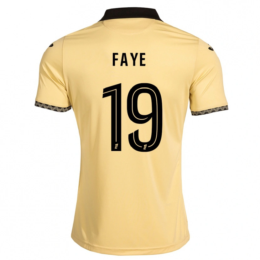 Danxen Kobiety Souleymane Faye #19 Navajowhite Czarny Wyjazdowa Koszulka 2026/27 Koszulki Klubowe