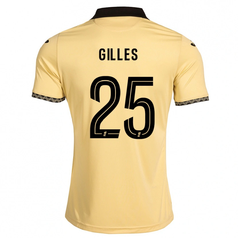 Danxen Kobiety Elodie Gilles #25 Navajowhite Czarny Wyjazdowa Koszulka 2026/27 Koszulki Klubowe