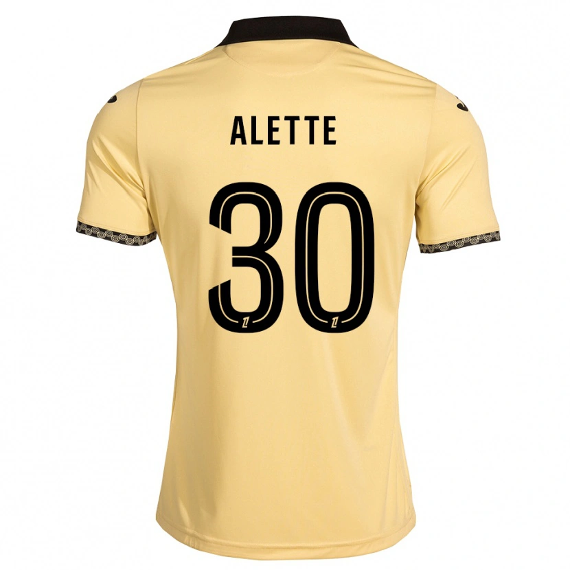 Danxen Kobiety Gaël Alette #30 Navajowhite Czarny Wyjazdowa Koszulka 2026/27 Koszulki Klubowe
