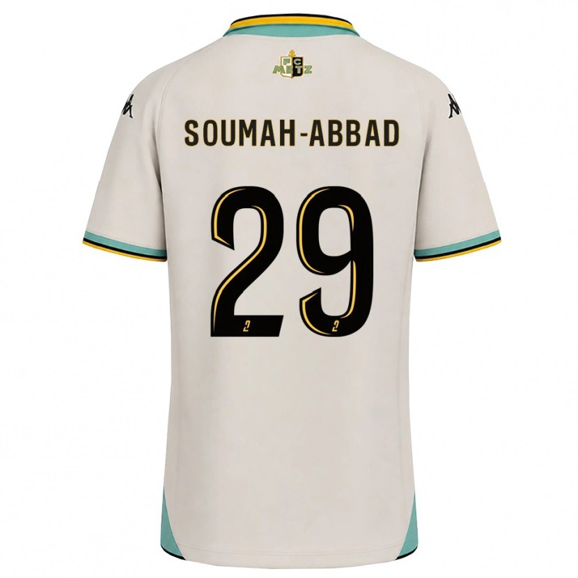 Danxen Kobiety Édouard Soumah-Abbad #29 Kwiatowa Biel Czarny Wyjazdowa Koszulka 2026/27 Koszulki Klubowe