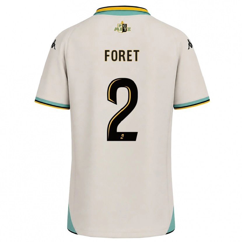Danxen Kobiety Adam Foret #2 Kwiatowa Biel Czarny Wyjazdowa Koszulka 2026/27 Koszulki Klubowe