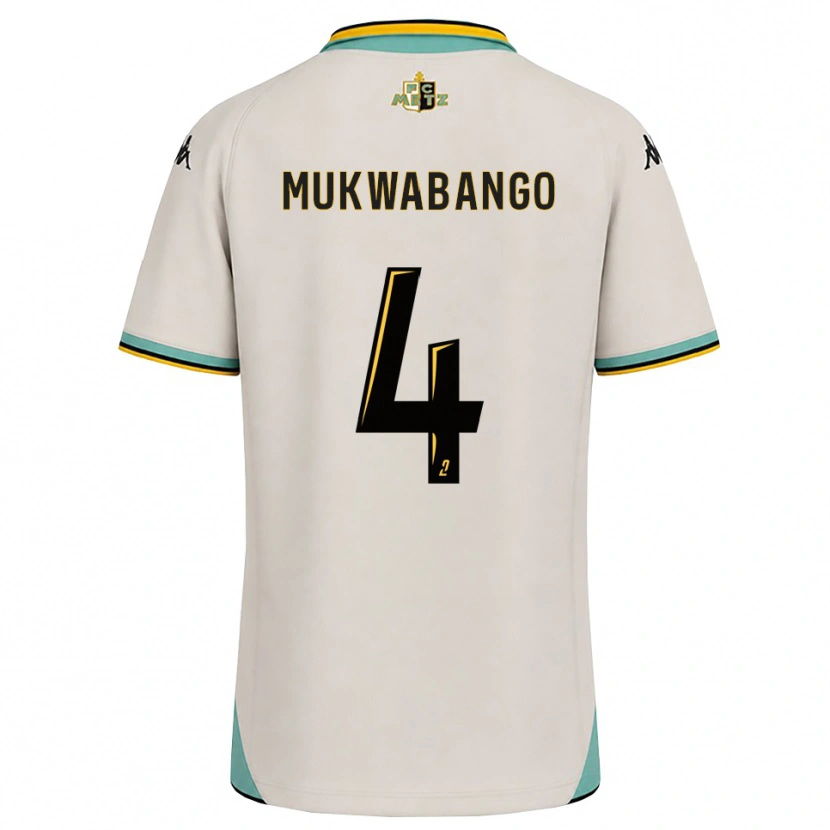 Danxen Kobiety Bénit Mukwabango #4 Kwiatowa Biel Czarny Wyjazdowa Koszulka 2026/27 Koszulki Klubowe