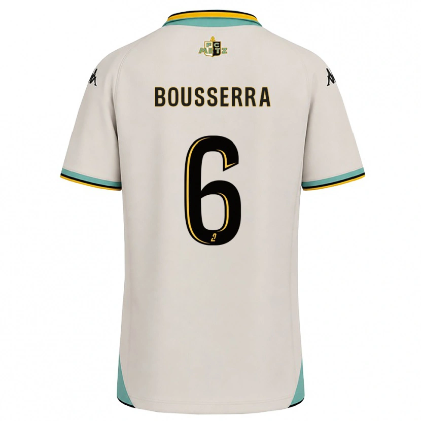 Danxen Kobiety Yanis Bousserra #6 Kwiatowa Biel Czarny Wyjazdowa Koszulka 2026/27 Koszulki Klubowe