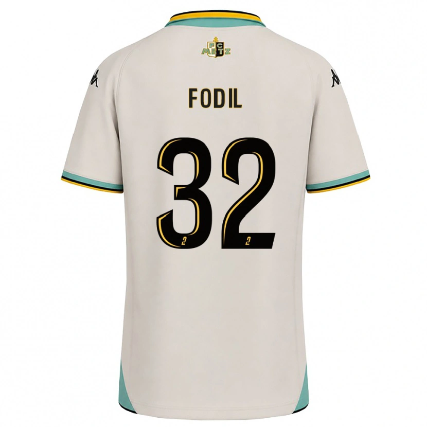 Danxen Kobiety Maria Fodil #32 Kwiatowa Biel Czarny Wyjazdowa Koszulka 2026/27 Koszulki Klubowe