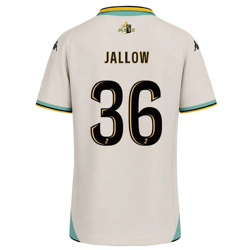 Danxen Kobiety Ablie Jallow #36 Kwiatowa Biel Czarny Wyjazdowa Koszulka 2026/27 Koszulki Klubowe