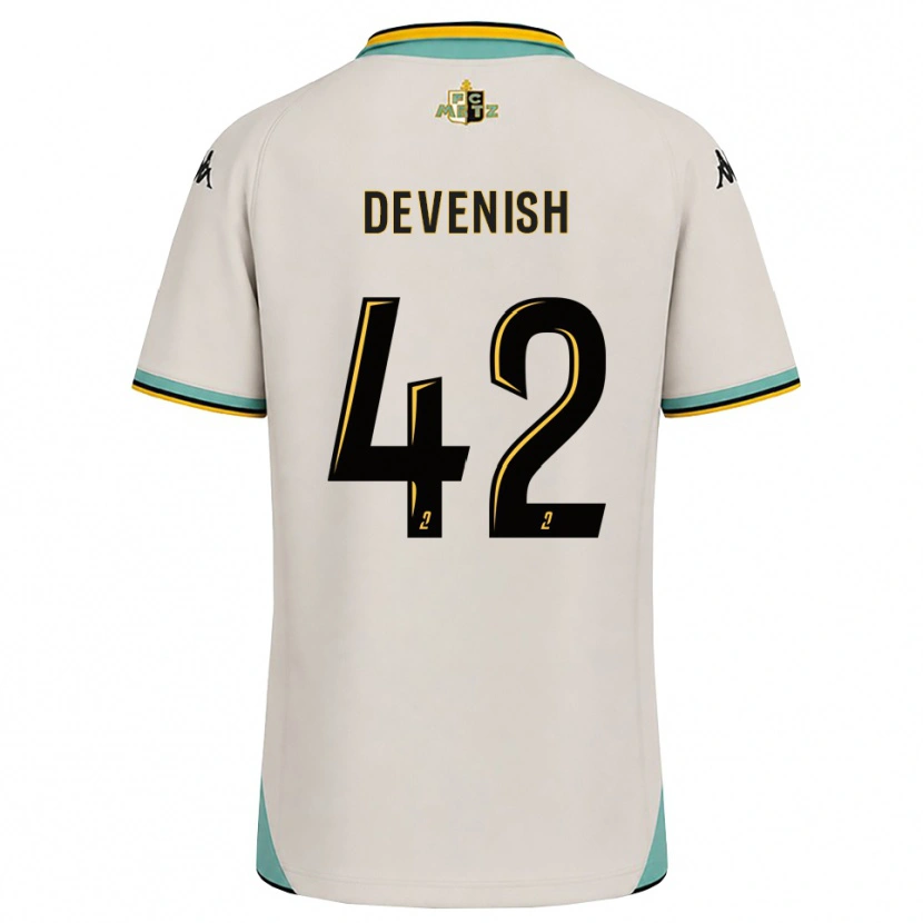 Danxen Kobiety Cristian Devenish #42 Kwiatowa Biel Czarny Wyjazdowa Koszulka 2026/27 Koszulki Klubowe