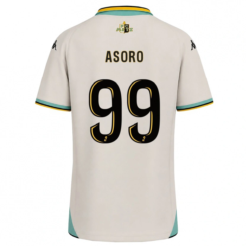 Danxen Kobiety Joel Asoro #99 Kwiatowa Biel Czarny Wyjazdowa Koszulka 2026/27 Koszulki Klubowe