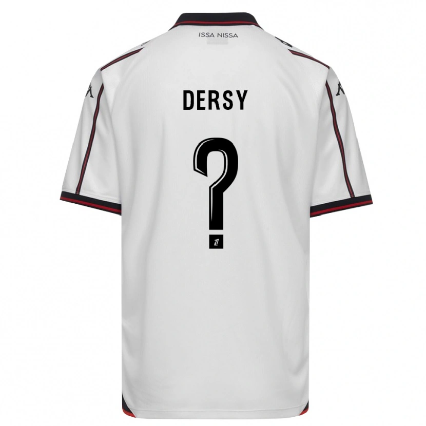Danxen Kobiety Niels Dersy #0 Czarny Biały Wyjazdowa Koszulka 2026/27 Koszulki Klubowe