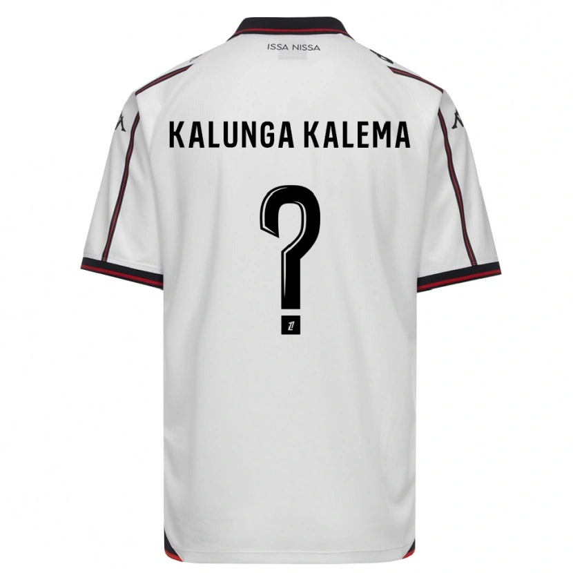 Danxen Kobiety Kevin Kalunga Kalema #0 Czarny Biały Wyjazdowa Koszulka 2026/27 Koszulki Klubowe
