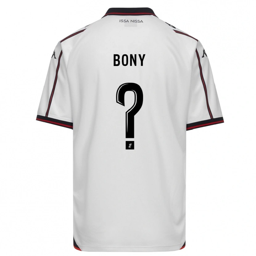 Danxen Kobiety Geoffroy Bony #0 Czarny Biały Wyjazdowa Koszulka 2026/27 Koszulki Klubowe