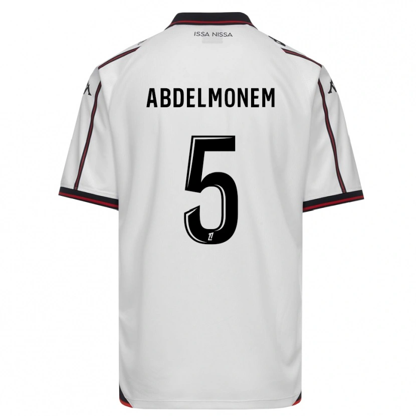 Danxen Kobiety Mohamed Abdelmonem #5 Czarny Biały Wyjazdowa Koszulka 2026/27 Koszulki Klubowe