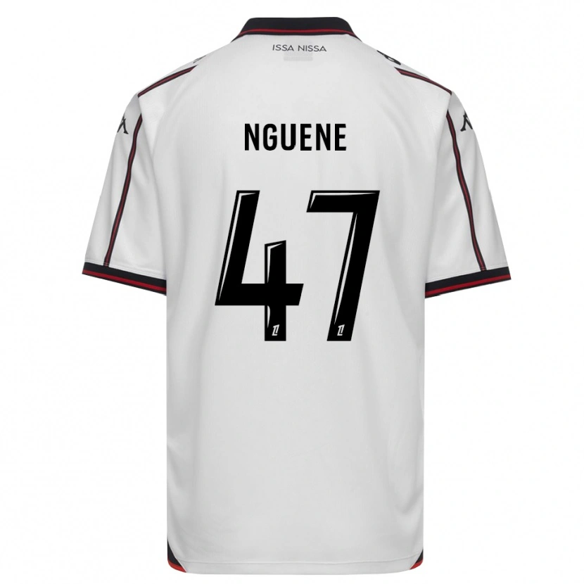Danxen Kobiety Bernard Nguene #47 Czarny Biały Wyjazdowa Koszulka 2026/27 Koszulki Klubowe