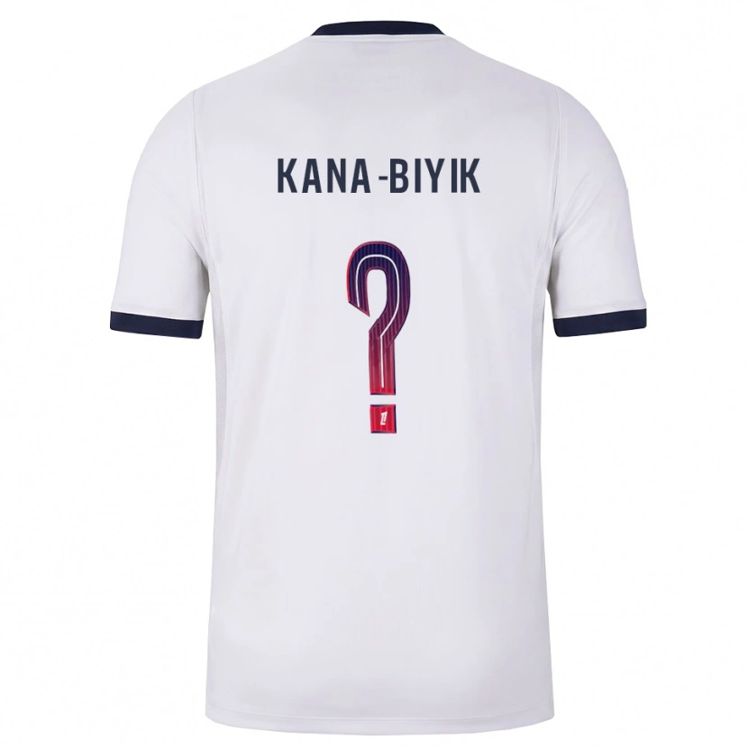 Danxen Kobiety Lorenzo Kana-Biyik #0 Biały Czarny Czerwony Wyjazdowa Koszulka 2026/27 Koszulki Klubowe