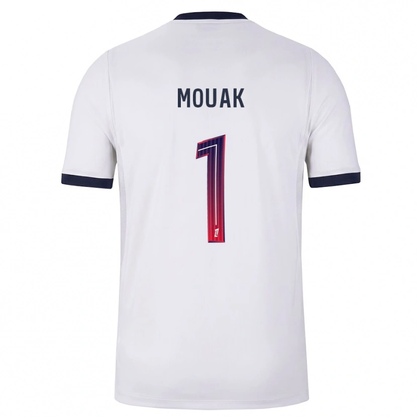 Danxen Kobiety Adam Mouak #1 Biały Czarny Czerwony Wyjazdowa Koszulka 2026/27 Koszulki Klubowe