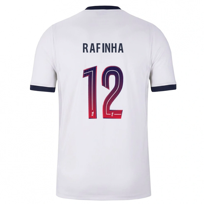 Danxen Kobiety Rafinha #12 Biały Czarny Czerwony Wyjazdowa Koszulka 2026/27 Koszulki Klubowe