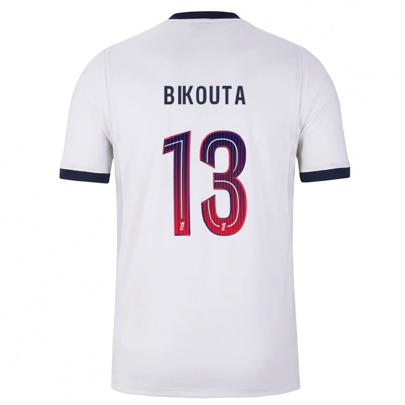 Danxen Kobiety Dan-Patrice Bikouta #13 Biały Czarny Czerwony Wyjazdowa Koszulka 2026/27 Koszulki Klubowe
