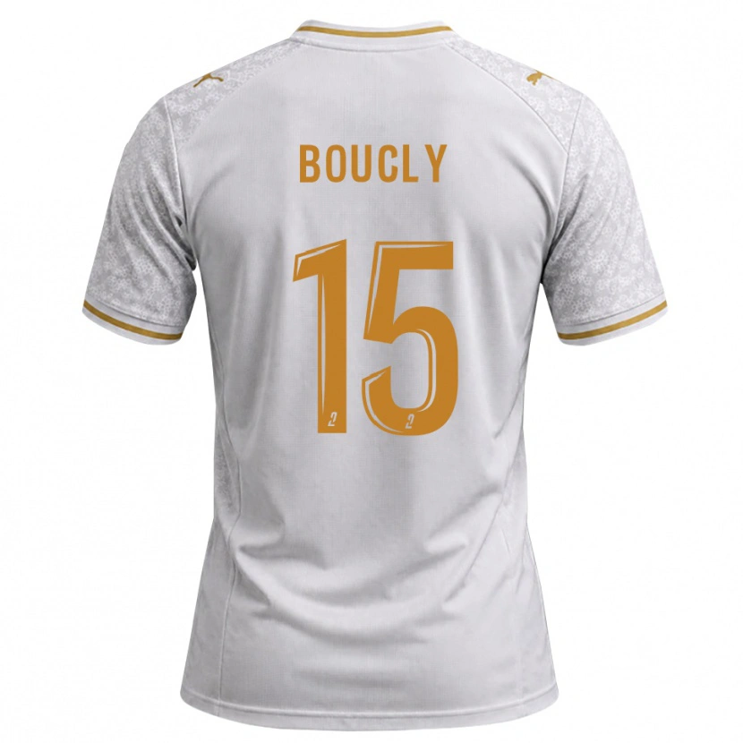 Danxen Kobiety Maïté Boucly #15 Biały Szary Złoty Wyjazdowa Koszulka 2026/27 Koszulki Klubowe