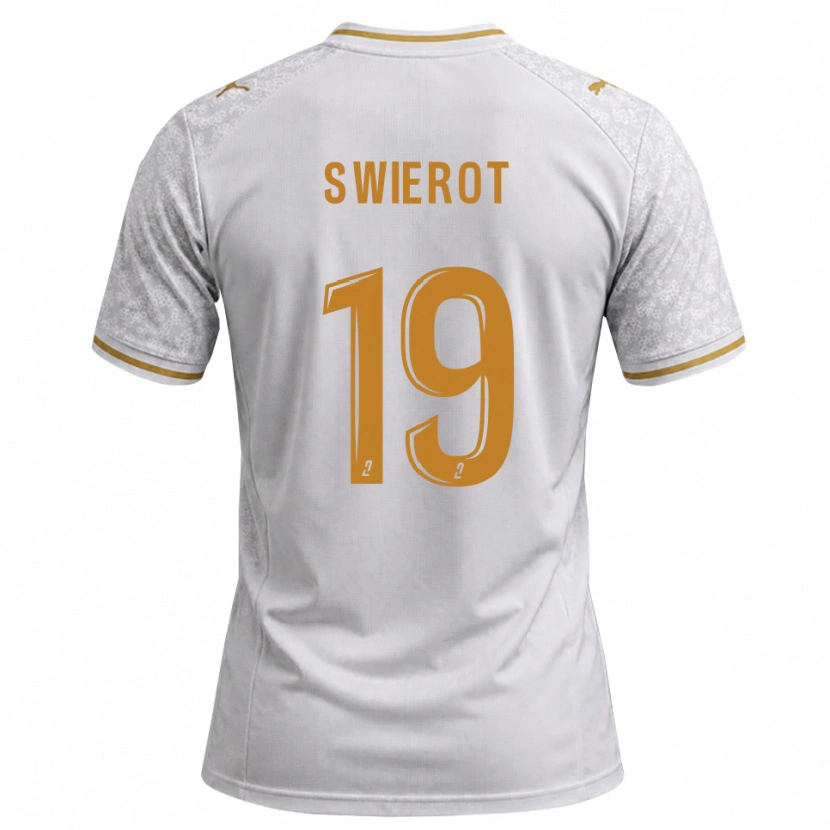 Danxen Kobiety Julie Swierot #19 Biały Szary Złoty Wyjazdowa Koszulka 2026/27 Koszulki Klubowe